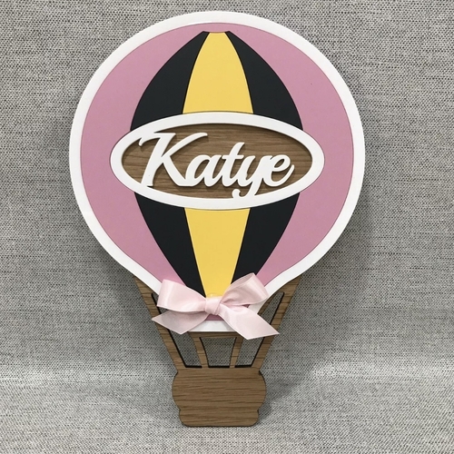 Hot Air Balloon door plaque