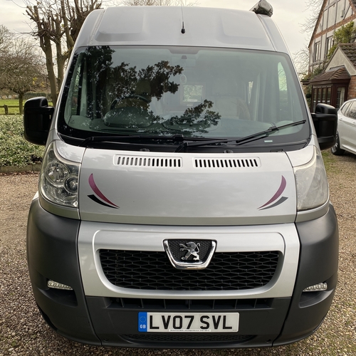 2007 Peugeot Boxer 2.2 HDi LWB Camper Van 2 Berth Silver Rear Lounge