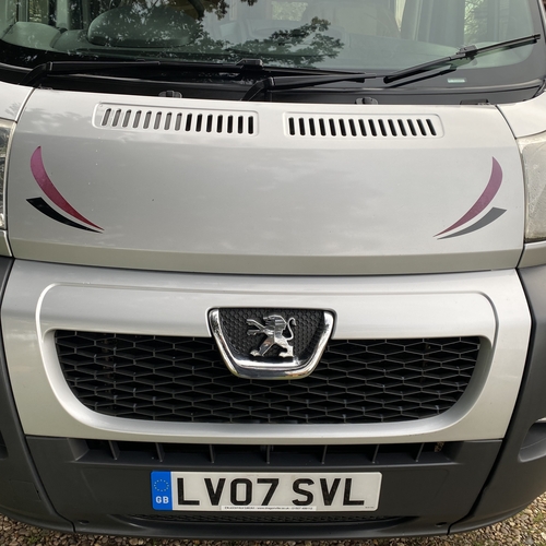 2007 Peugeot Boxer 2.2 HDi LWB Camper Van 2 Berth Silver Rear Lounge