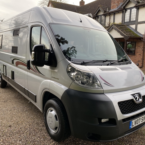 2007 Peugeot Boxer 2.2 HDi LWB Camper Van 2 Berth Silver Rear Lounge