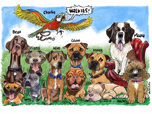 dogs and dogs and cats and rats and.. parrots