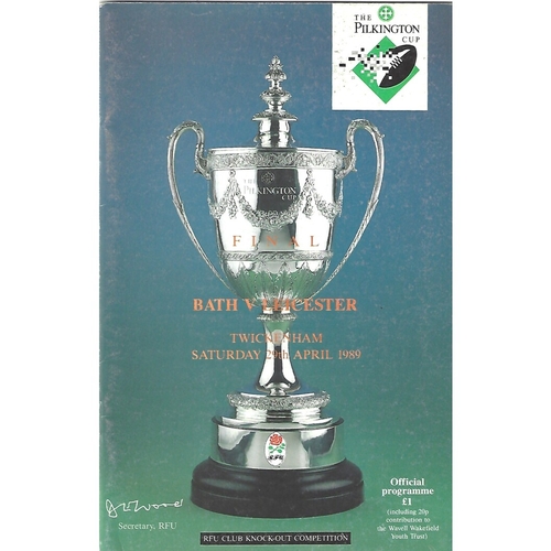 Pilkington Cup Final Rugby Union Programmes