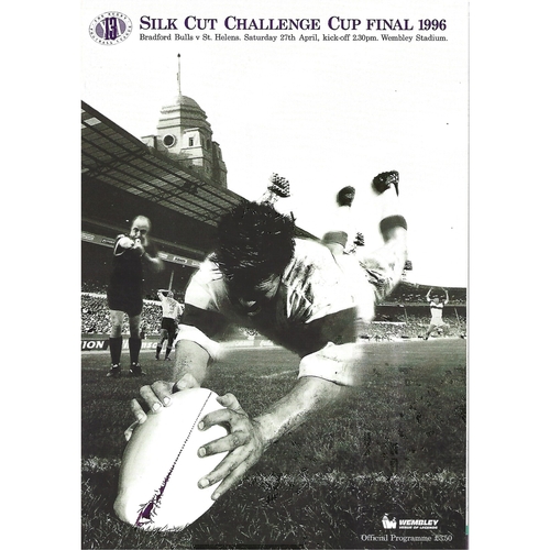 1996 Bradford Bulls v St. Helens Rugby League Challenge Cup Final Programme