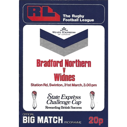Challenge Cup Semi Final Rugby League Programmes