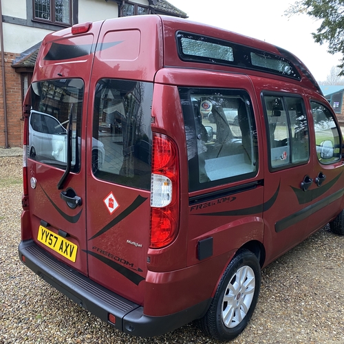 2007 (57)reg Fiat Doblo 1.9 M-Jet Micro Camper Van 2 Berth Red Metallic