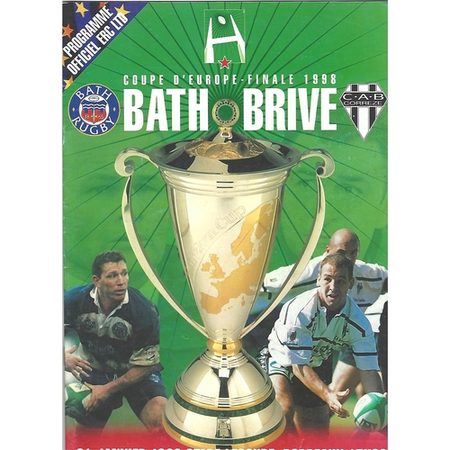 European Cup Final Rugby Union Programmes