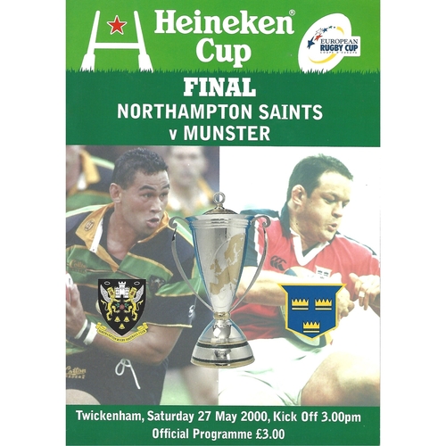 European Cup Final Rugby Union Programmes