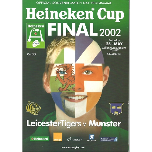European Cup Final Rugby Union Programmes