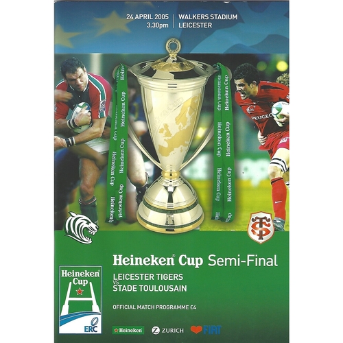 European Cup Semi Final Rugby Union Programmes