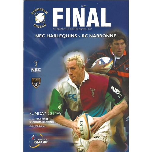 European Shield Final Rugby Union Programmes