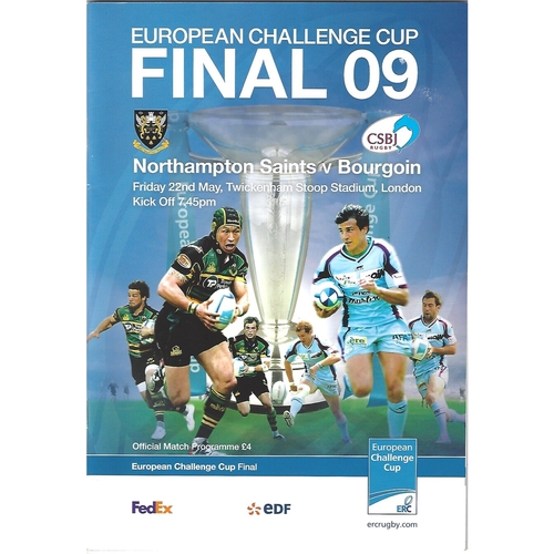 European Challenge Cup Final Rugby Union Programmes