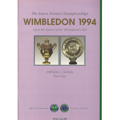 1994 (1st Day) Wimbledon Tennis Programme