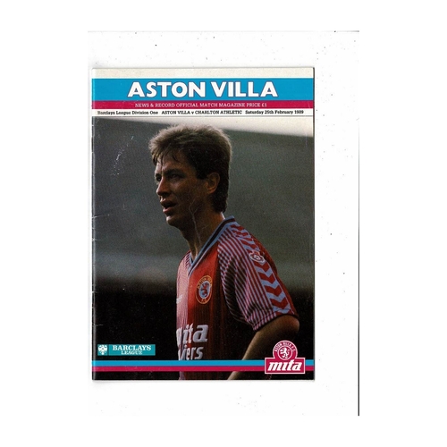 Charlton Athletic Away Football Programmes