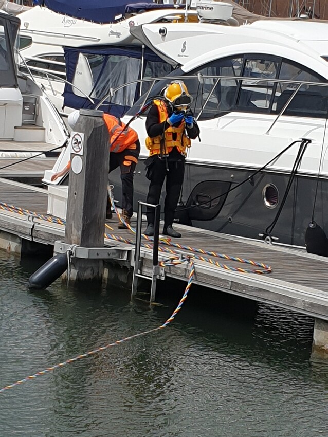 Car Salvage at Port Solent Marina