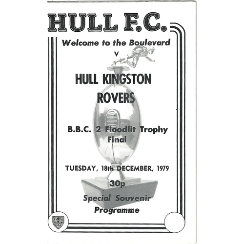 BBC2 Floodlight Competition Final Rugby League Programmes