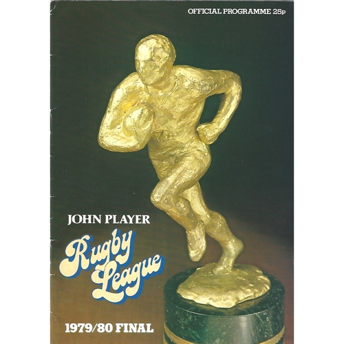 1979/80 Bradford Northern v Widnes John Player Trophy Final Rugby League Programme
