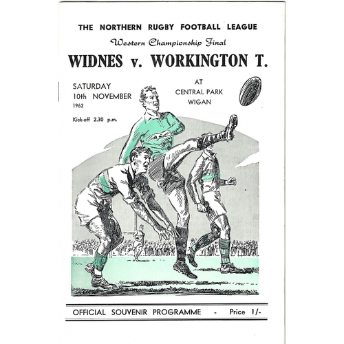 Western Championship Final Rugby League Programmes