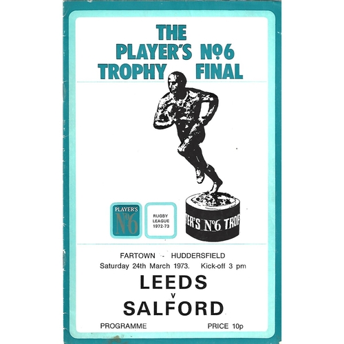 Players No. 6 Trophy Competition Final Rugby League Programmes