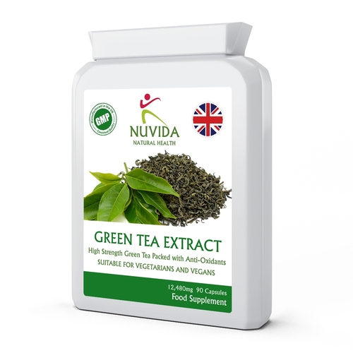 Green Tea Extract Capsules / 90 High Strength Green Tea Capsules