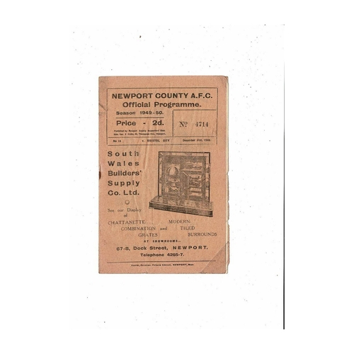 Newport County Home Football Programmes