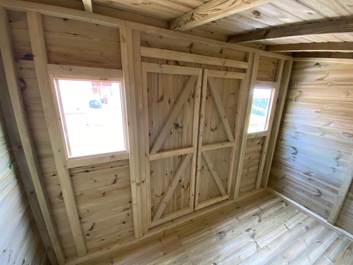 #006 12x6 Pent with Log store