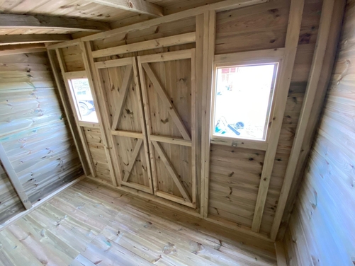 #006 12x6 Pent with Log store