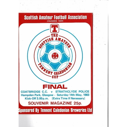 Scottish Amateur Cup Final Football Programmes