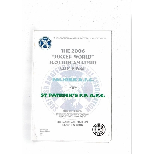 Scottish Amateur Cup Final Football Programmes