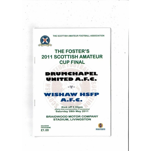 Scottish Amateur Cup Final Football Programmes