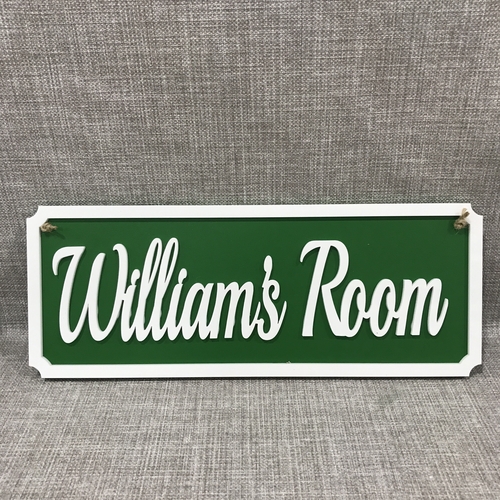 Large boys door sign