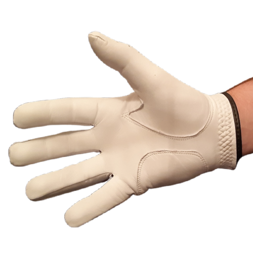 Pack of 3 - Men's Full Soft Cabretta Leather Golf Gloves - Right Hand (For a Left handed golfer)