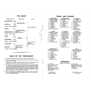 1965 Rugby League Invitation Sevens Programme