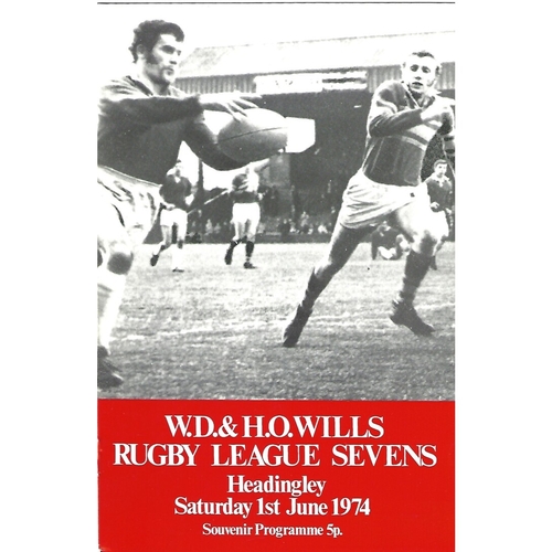 Rugby League Sevens Tournaments Programmes