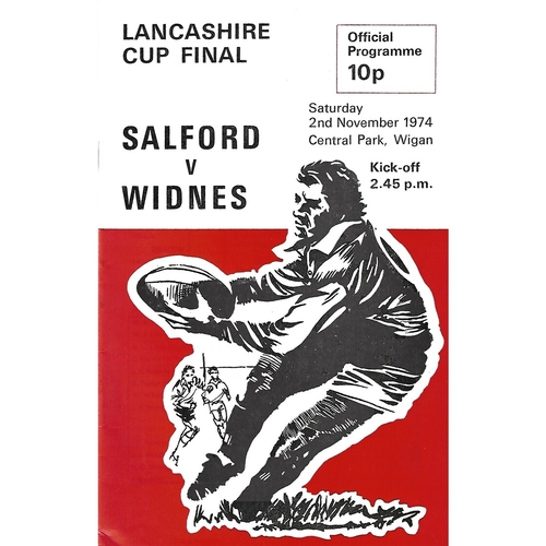 Lancashire County Challenge Cup Final Rugby League Programmes
