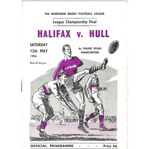Northern Rugby League Championship Final Rugby League Programmes
