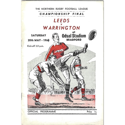 Northern Rugby League Championship Final Rugby League Programmes