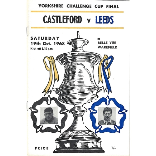 Yorkshire County Challenge Cup Final Rugby League Programmes