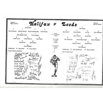 1979 Halifax v Leeds Yorkshire County Challenge Cup Final Rugby League Programme