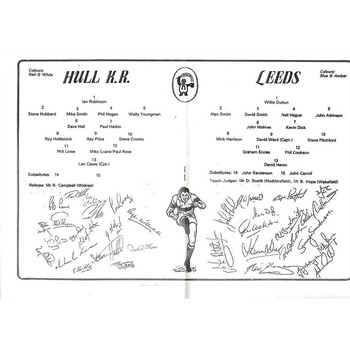 1980 Hull KIngston Rovers v Leeds Yorkshire County Challenge Cup Final Rugby League Programme