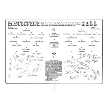 1983 Castleford v Hull Yorkshire County Challenge Cup Final Rugby League Programme