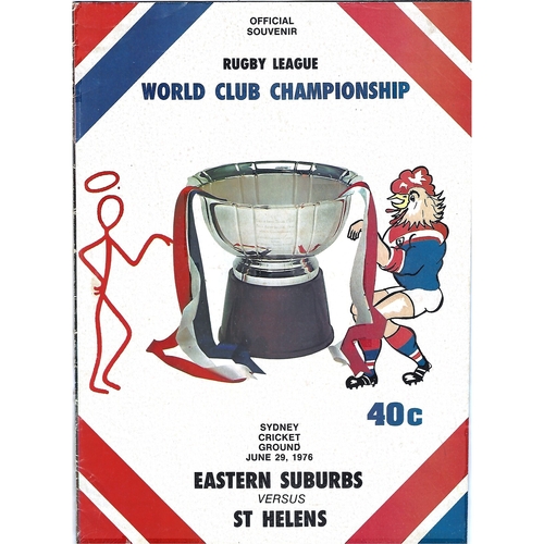World Club Championship/Challenge Rugby League Programmes