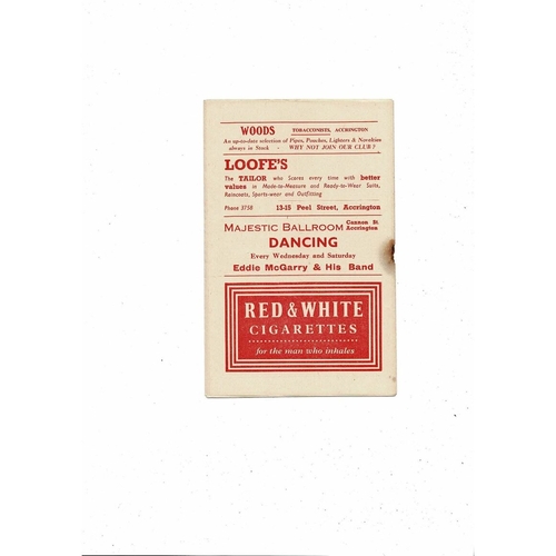 1955/56 Accrington Stanley v Mansfield Town Football Programme