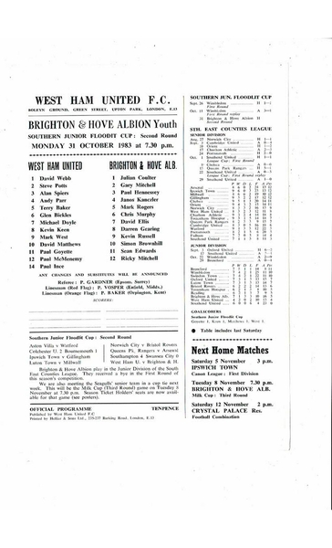More Football Programmes listed today