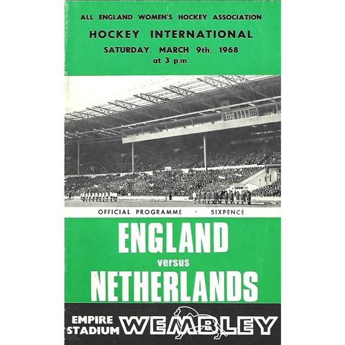 England Women's Hockey Programmes