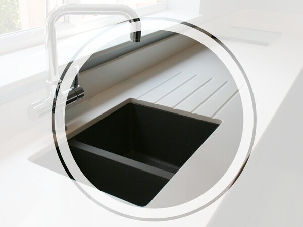 undermount sink kitchen worktop