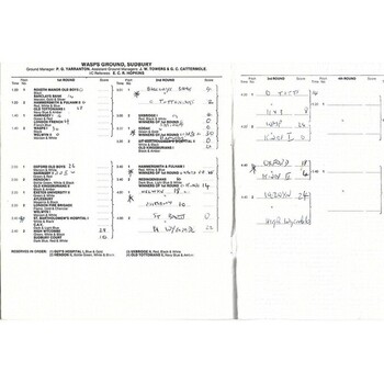 1982 Middlesex Sevens Preliminary Rounds Rugby Union Programme
