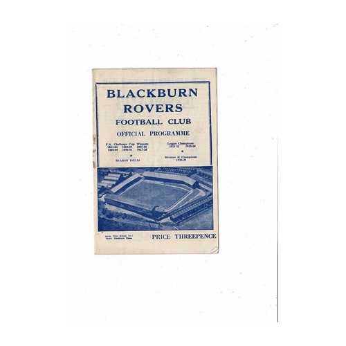 Blackburn Rovers Home Football Programmes