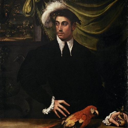 Man with Parrot