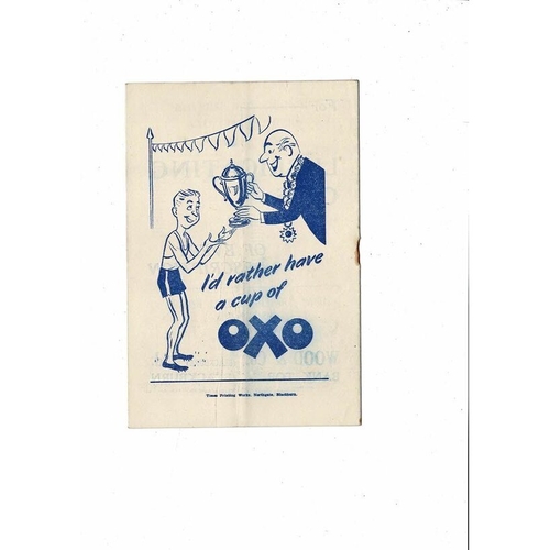 1953/54 Blackburn Rovers v Stoke City Football Programme