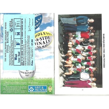 1987 Middlesex Sevens Rugby Union Programme & Match Ticket